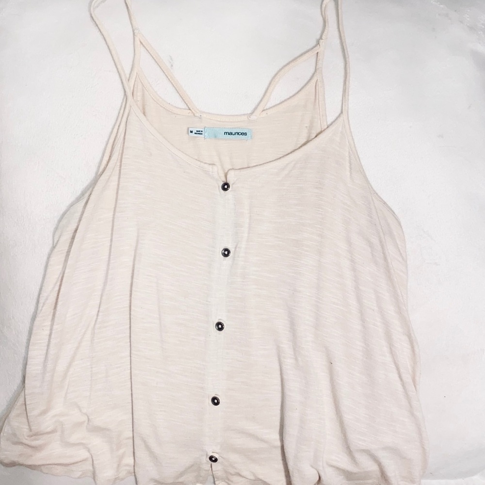 Maurices button- up tank top